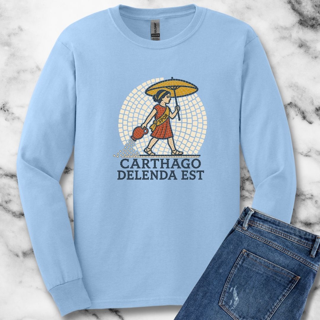 Carthago Delenda Est Mosaic Unisex Long Sleeve Tee