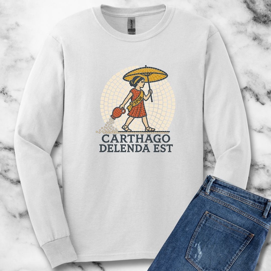Carthago Delenda Est Mosaic Unisex Long Sleeve Tee