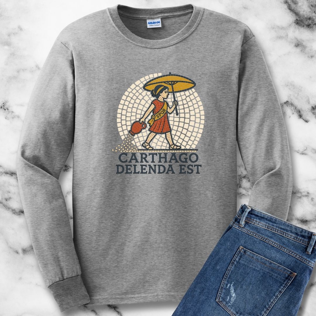 Carthago Delenda Est Mosaic Unisex Long Sleeve Tee