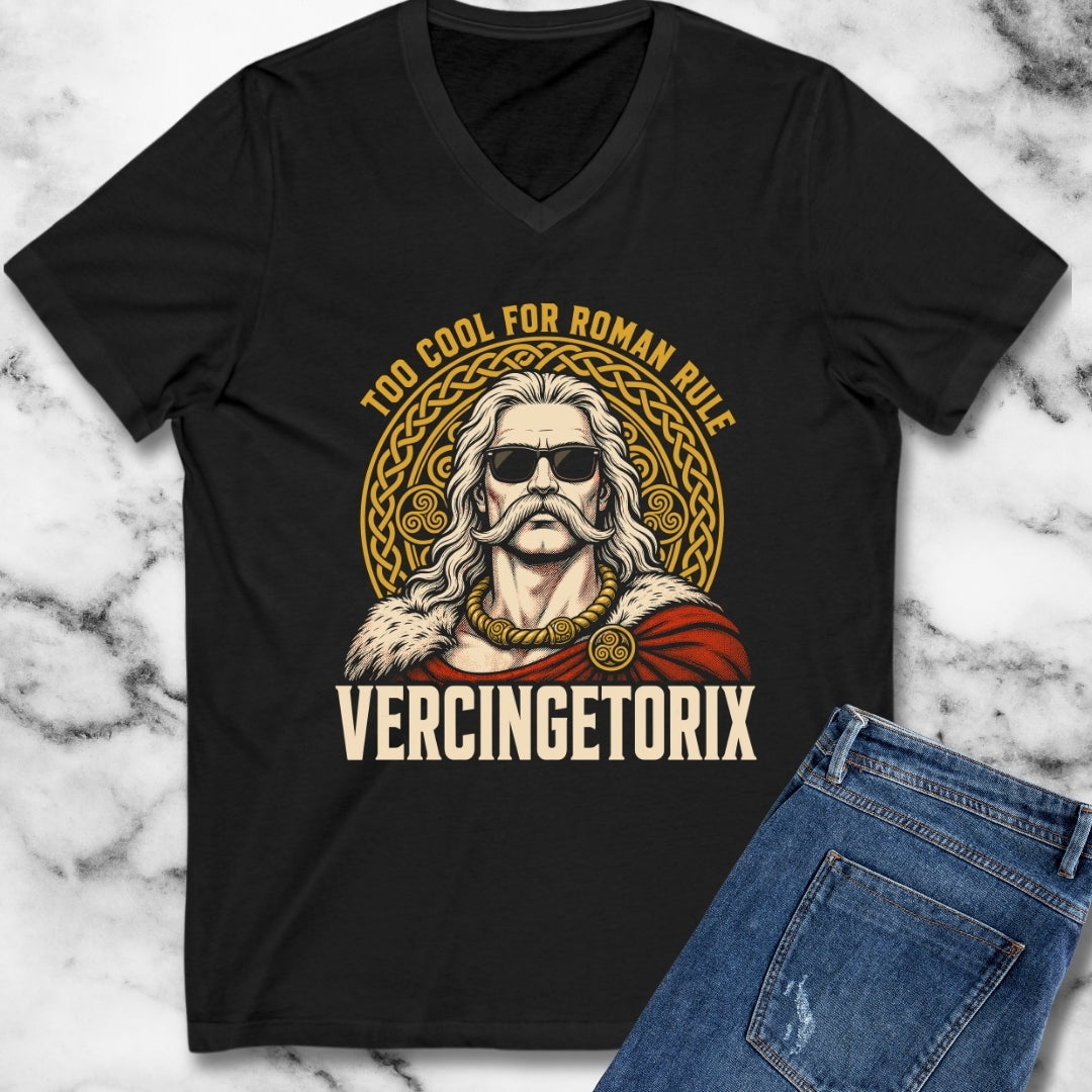 Vercingetorix Too Cool for Roman Rule V-Neck