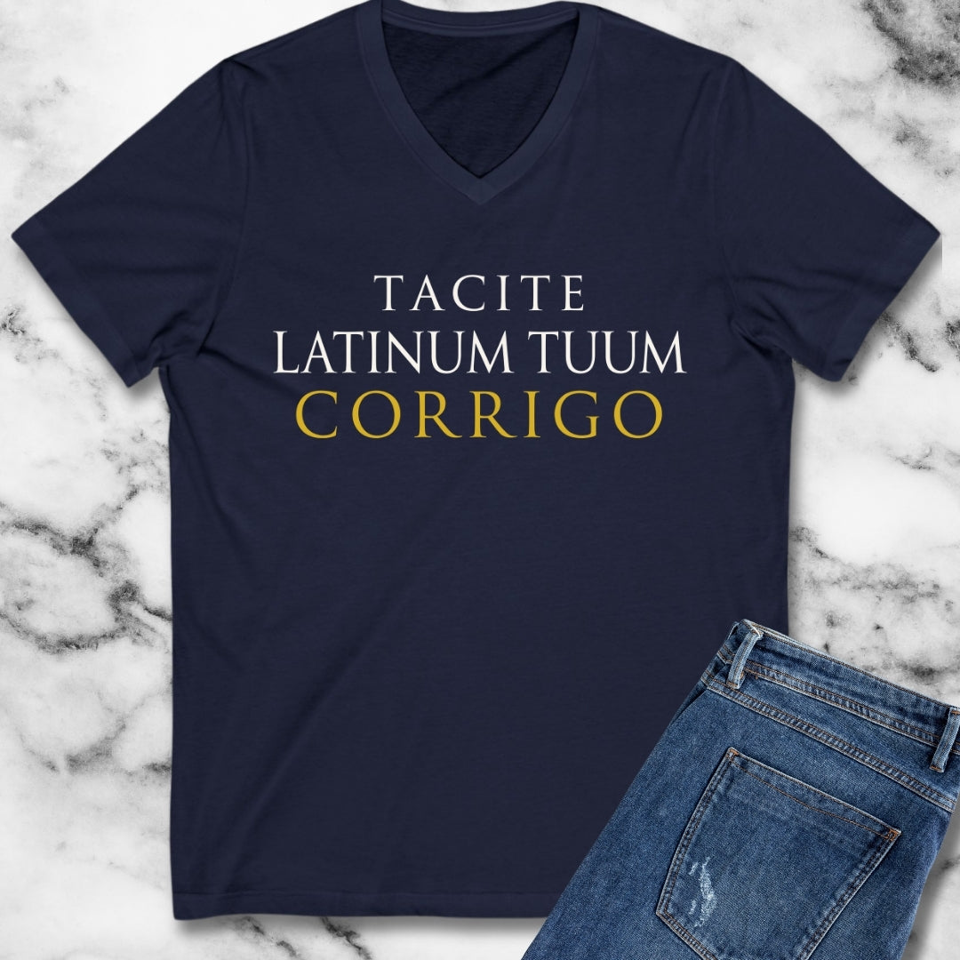 I'm Silently Correcting Your Latin V-Neck