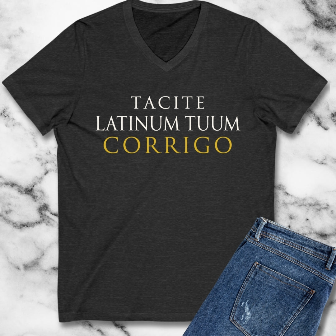 I'm Silently Correcting Your Latin V-Neck