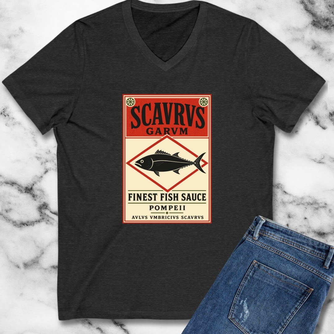 Scaurus Garum Sauce Label V-Neck