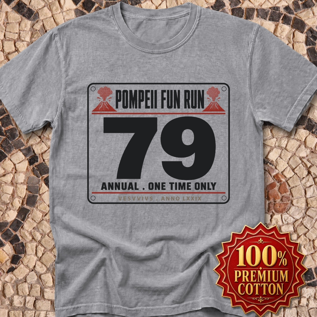 Pompeii Fun Run Race Bib Premium Tee