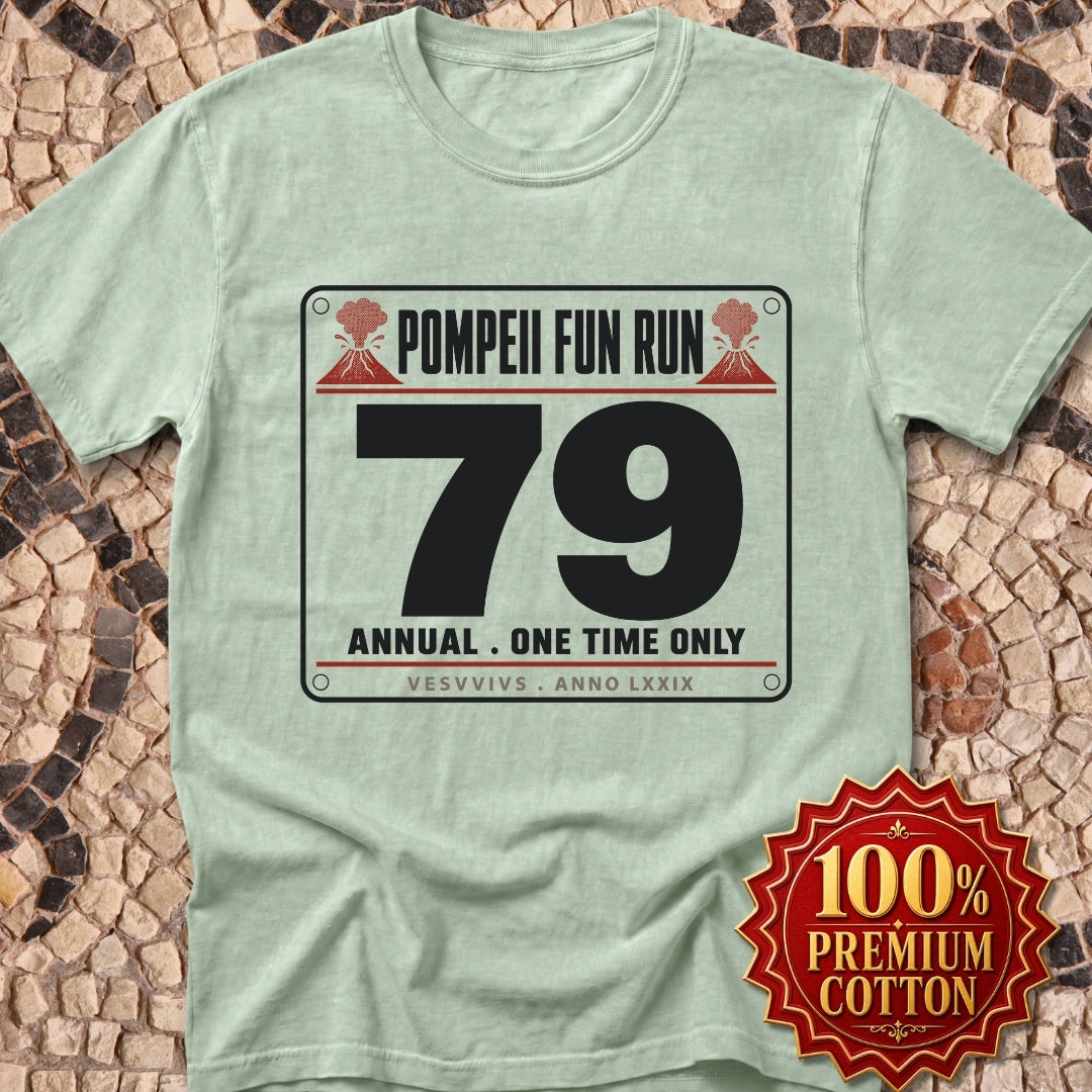 Pompeii Fun Run Race Bib Premium Tee