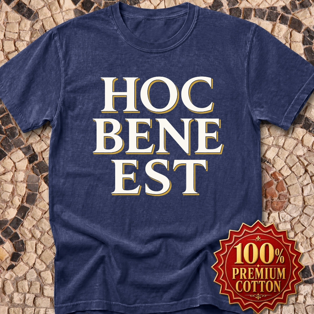 Hoc Bene Est This is Fine Latin Premium Tee