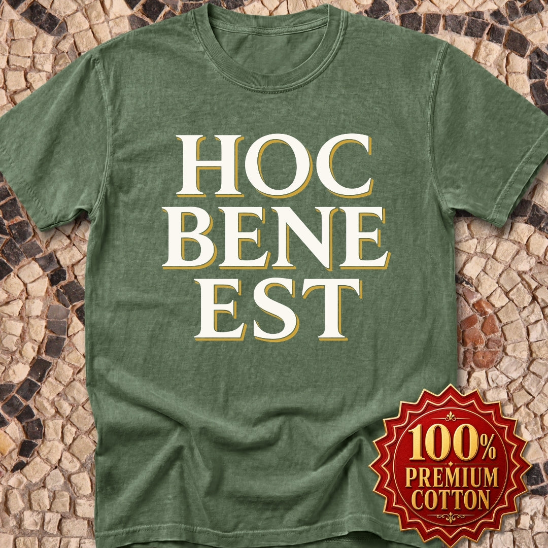 Hoc Bene Est This is Fine Latin Premium Tee