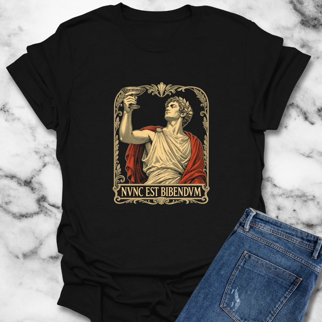 Nunc Est Bibendum Latin to Drink T-Shirt