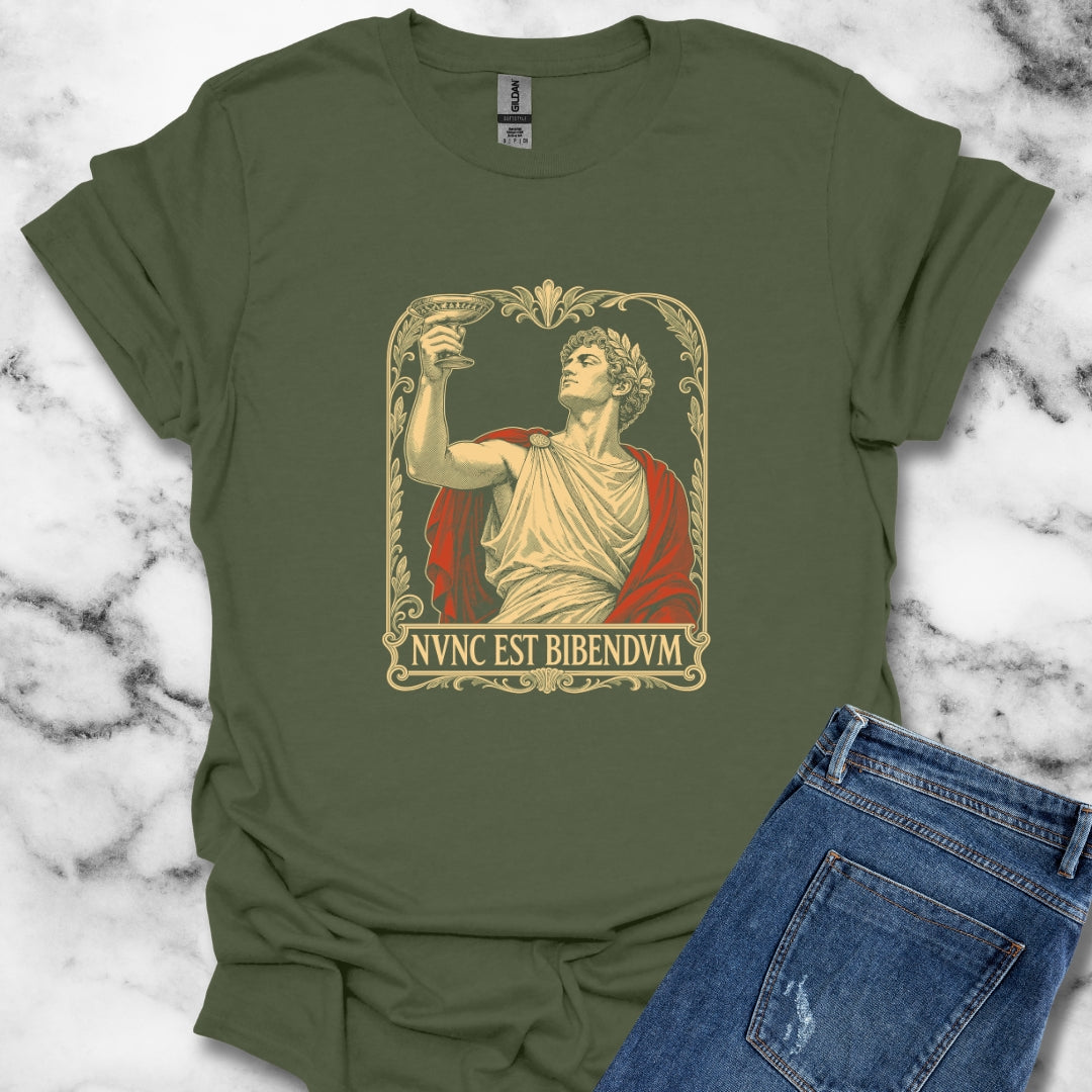 Nunc Est Bibendum Latin to Drink T-Shirt