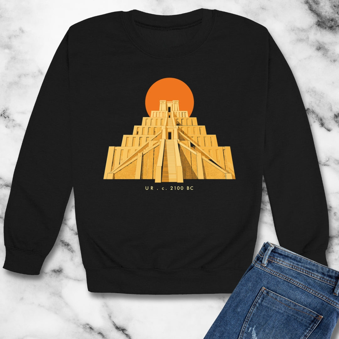 Ziggurat of Ur Unisex Heavy Crewneck Sweatshirt