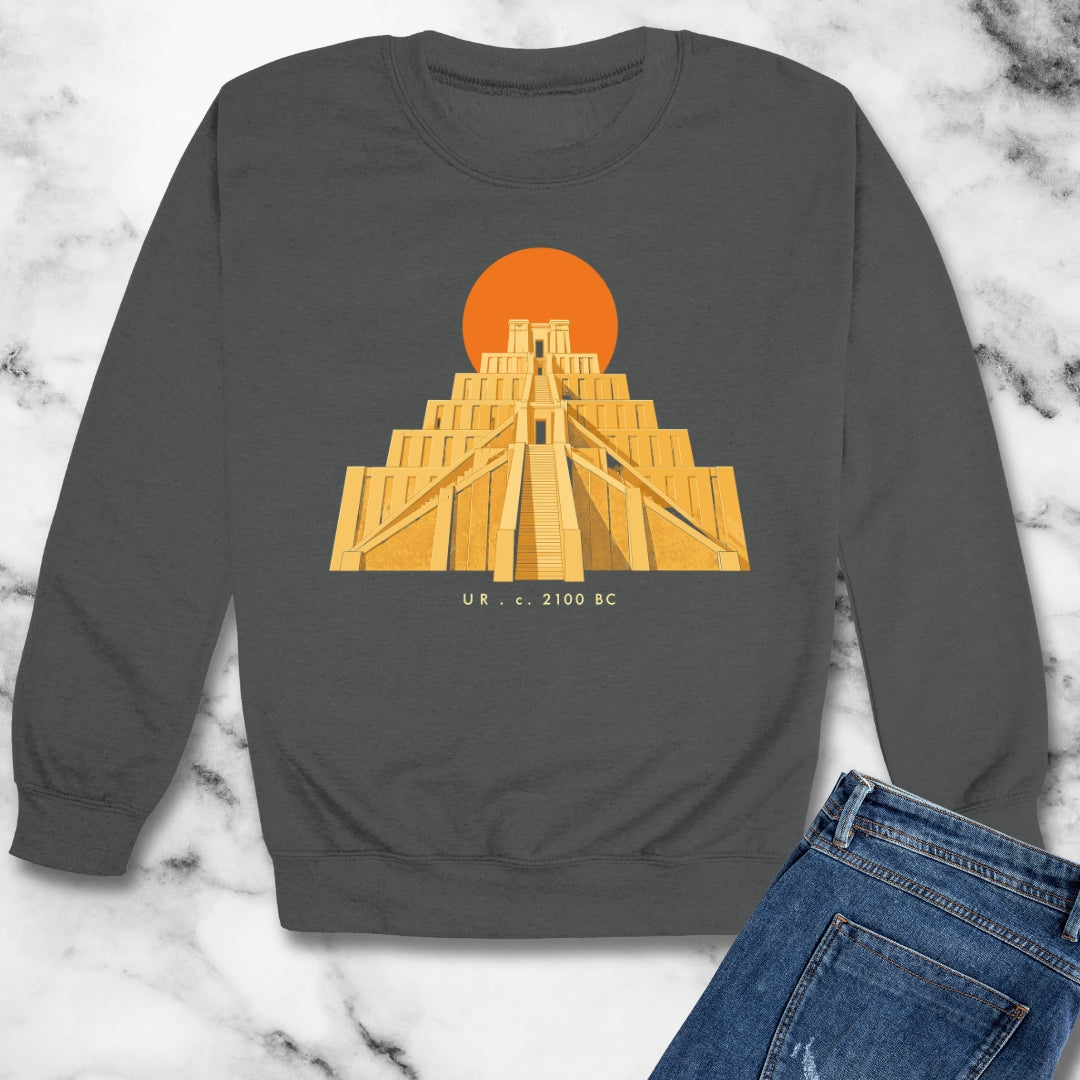 Ziggurat of Ur Unisex Heavy Crewneck Sweatshirt