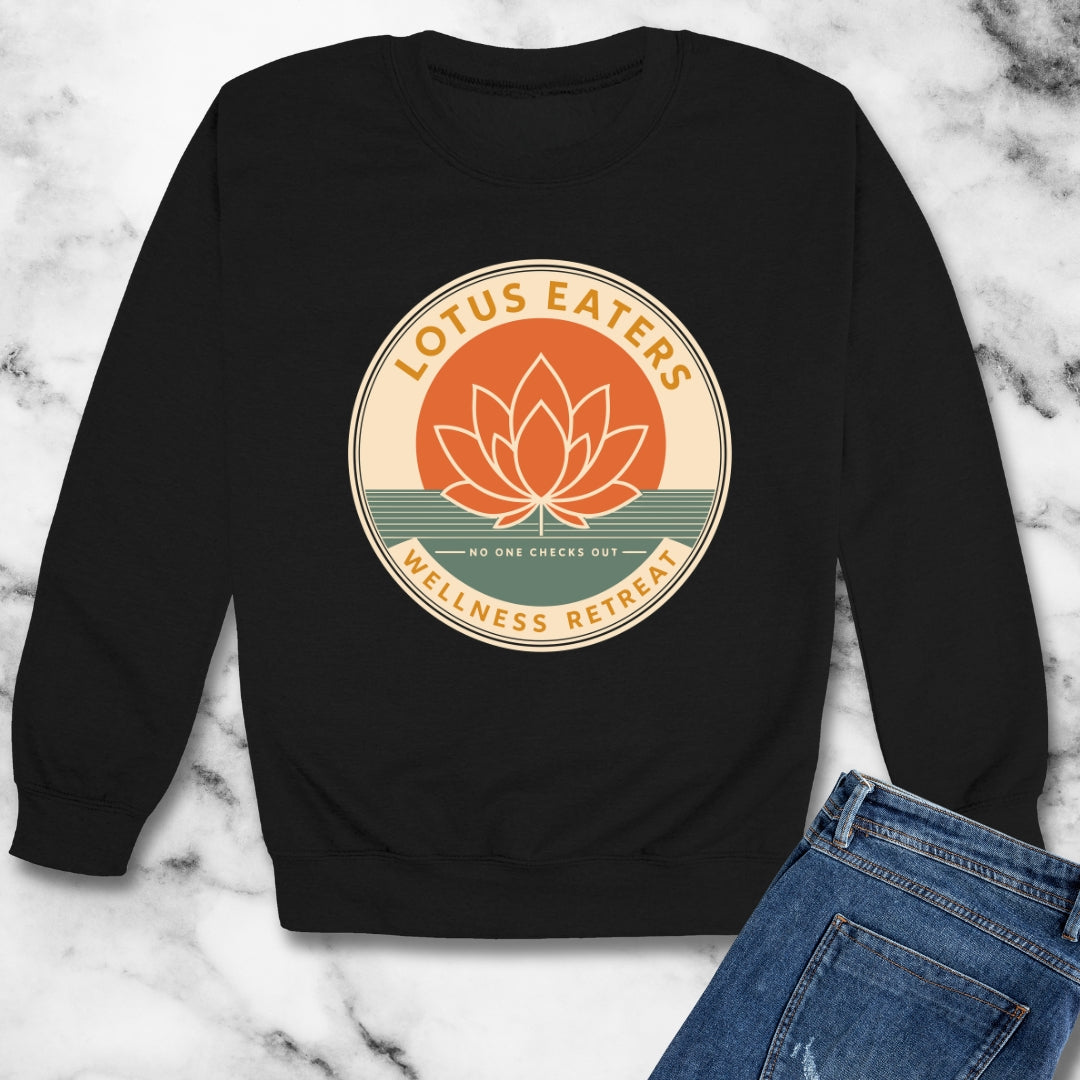Lotus Eaters Wellness Retreat Unisex Heavy Crewneck Sweatshirt