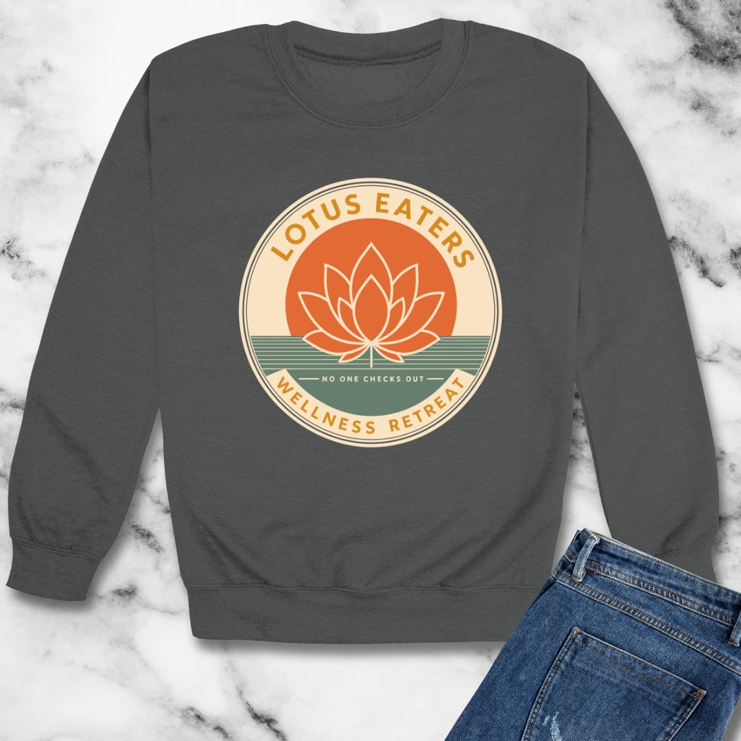 Lotus Eaters Wellness Retreat Unisex Heavy Crewneck Sweatshirt