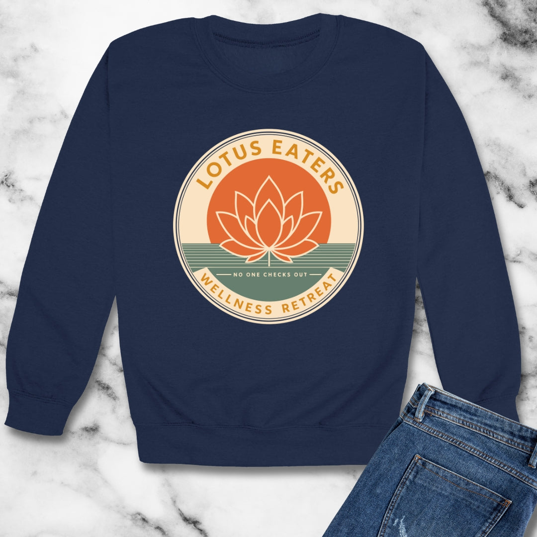 Lotus Eaters Wellness Retreat Unisex Heavy Crewneck Sweatshirt