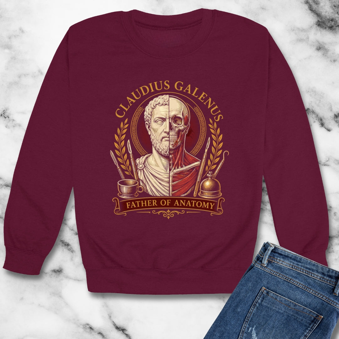 Galen Father of Anatomy Unisex Heavy Crewneck Sweatshirt