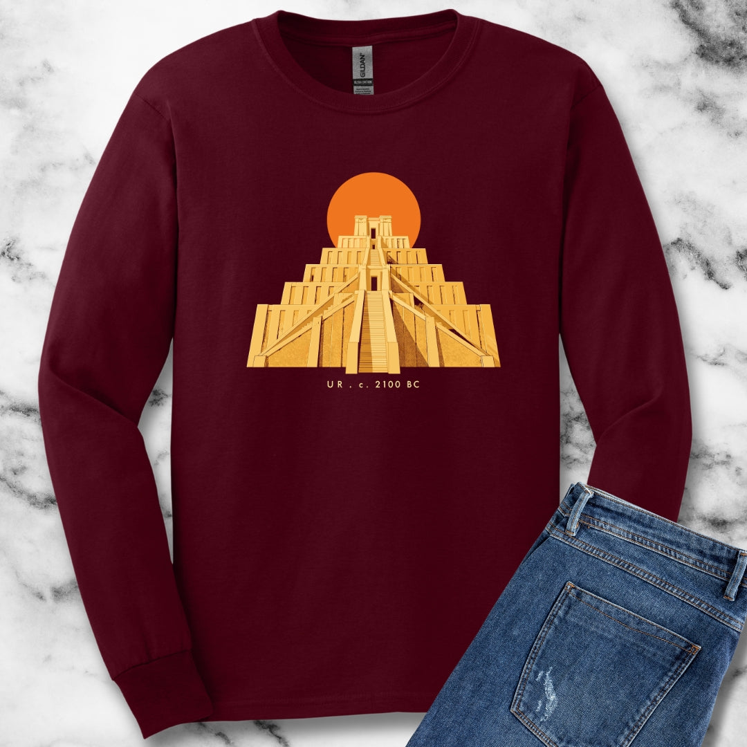 Ziggurat of Ur Unisex Long Sleeve Tee