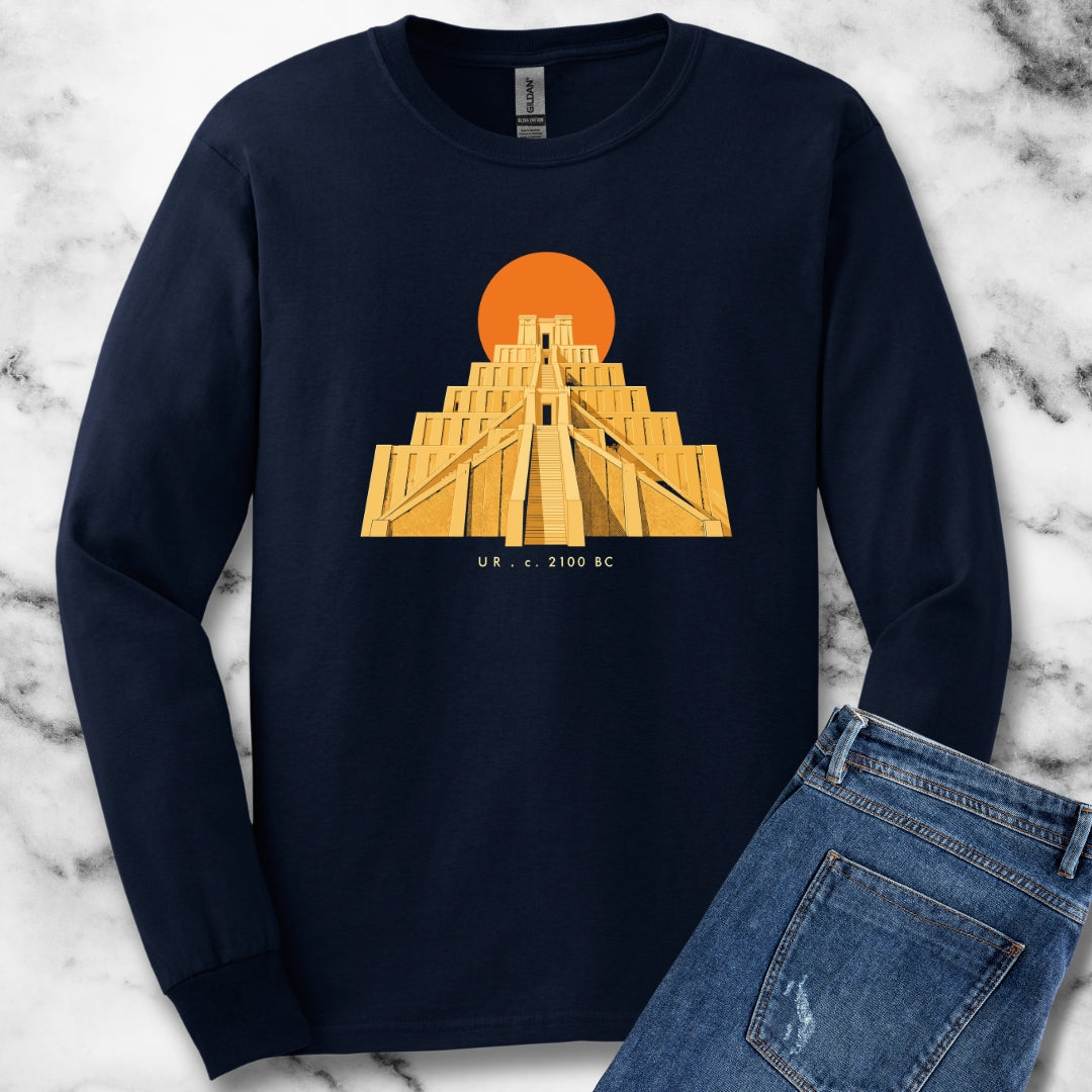 Ziggurat of Ur Unisex Long Sleeve Tee