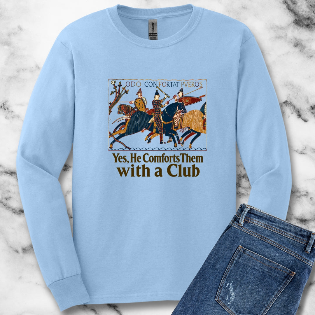 Odo Comforts Them With Club Tapestry Unisex Long Sleeve Tee