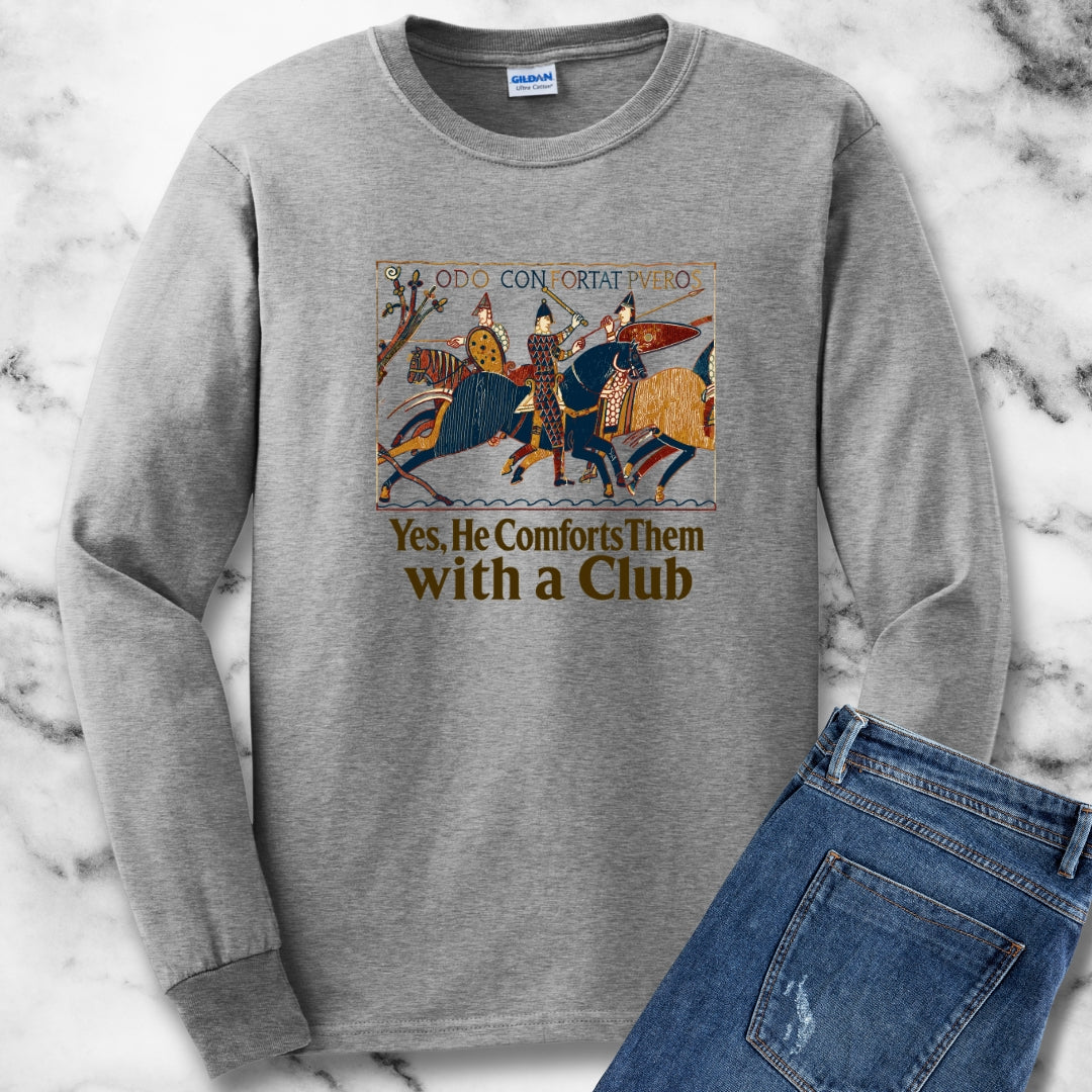 Odo Comforts Them With Club Tapestry Unisex Long Sleeve Tee