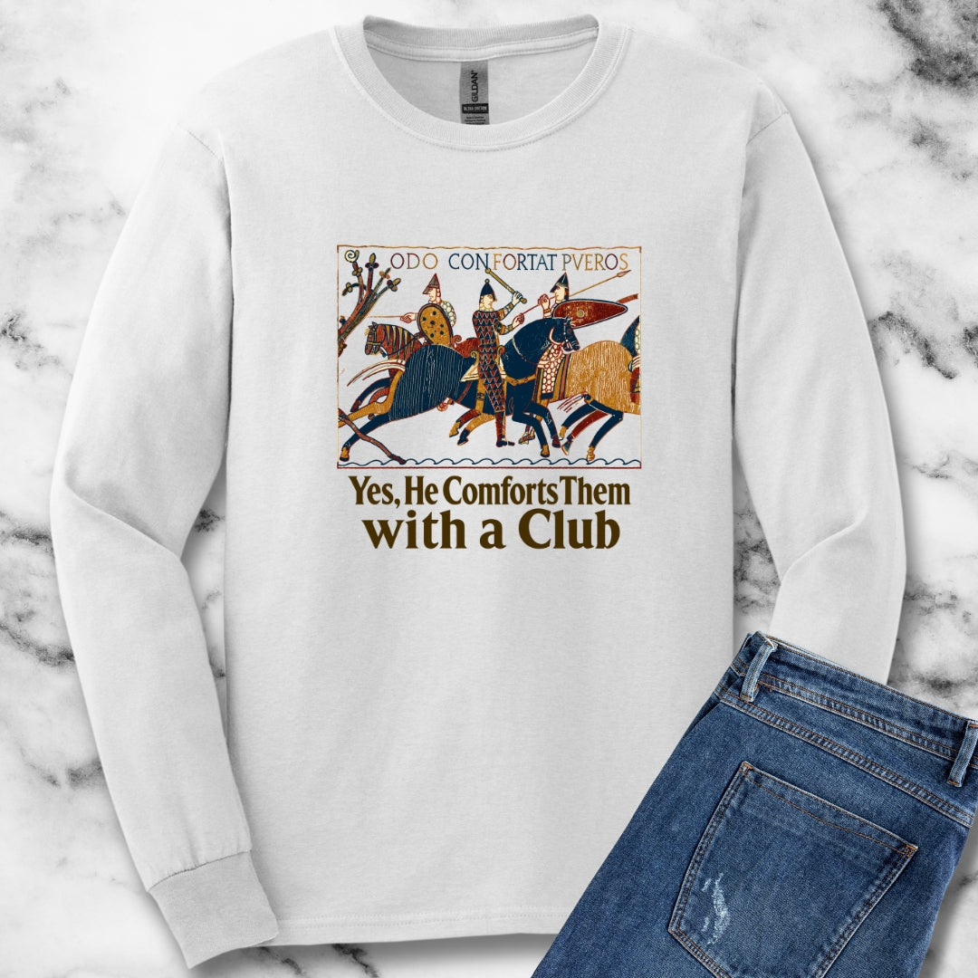 Odo Comforts Them With Club Tapestry Unisex Long Sleeve Tee