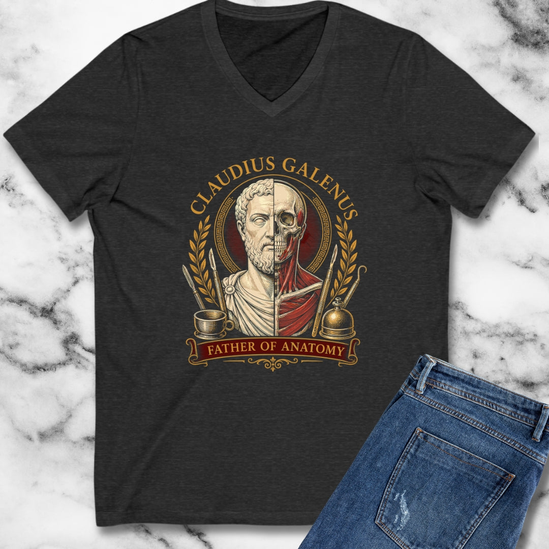 Galen Father of Anatomy V-Neck