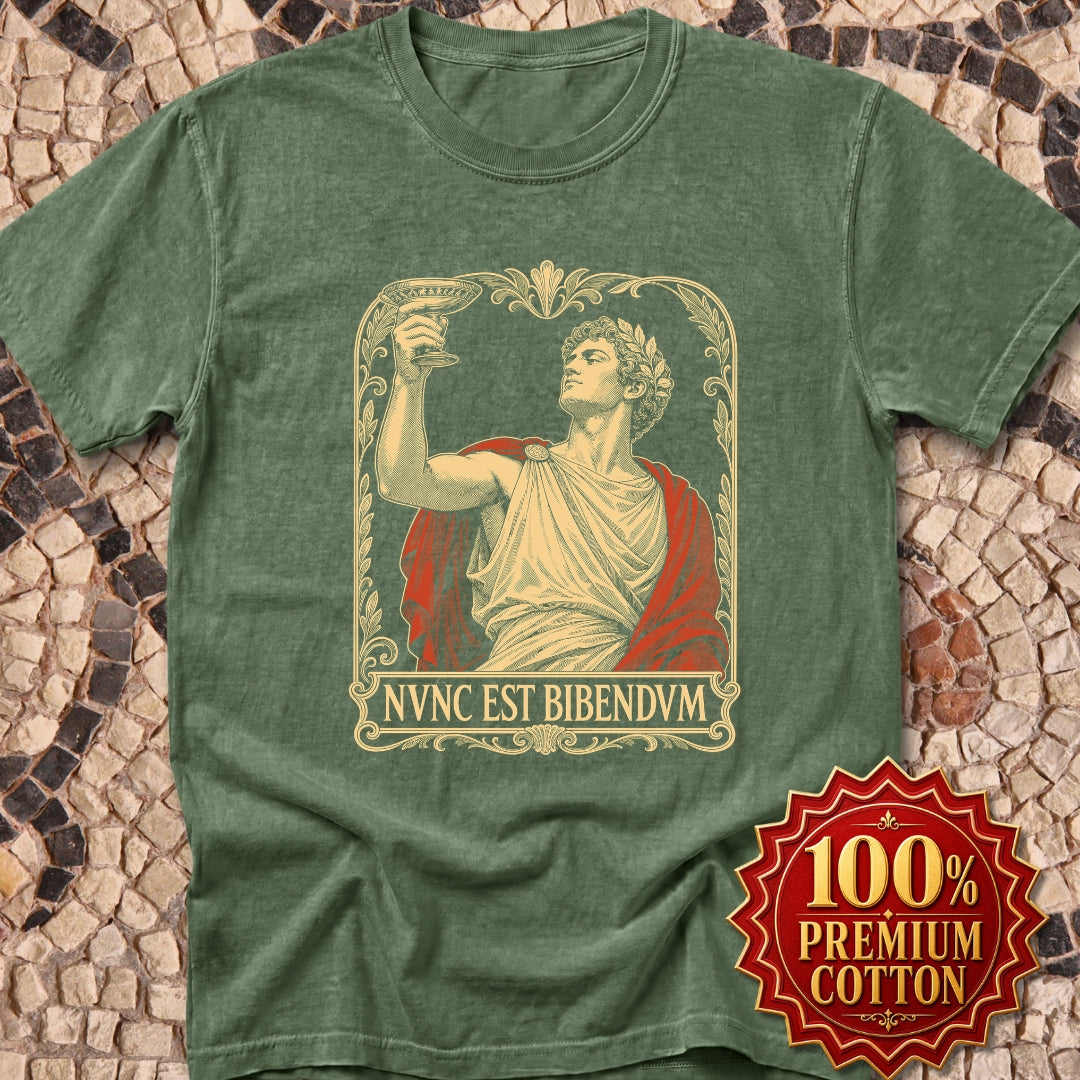 Nunc Est Bibendum Latin to Drink Premium Tee
