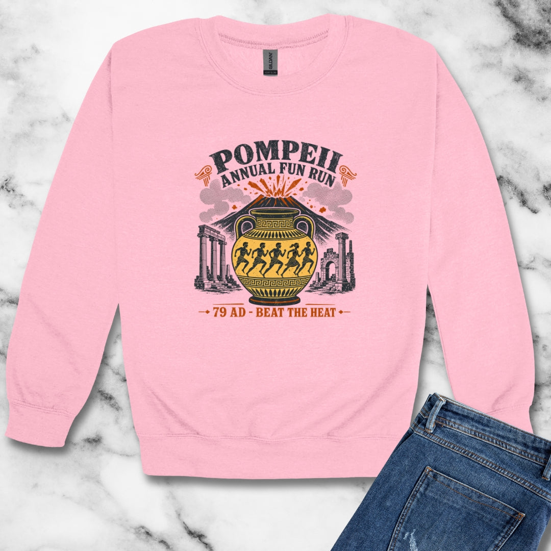 Pompeii Fun Run Beat the Heat Unisex Heavy Crewneck Sweatshirt
