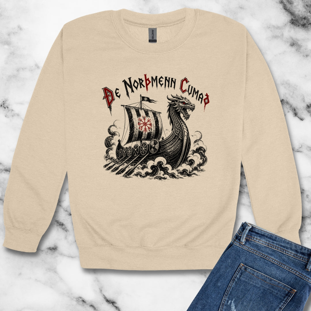 The Northmen are Coming Old English Unisex Heavy Crewneck Sweatshirt