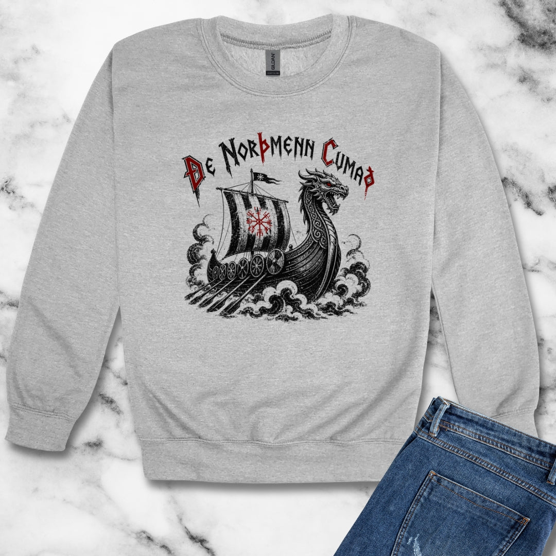 The Northmen are Coming Old English Unisex Heavy Crewneck Sweatshirt
