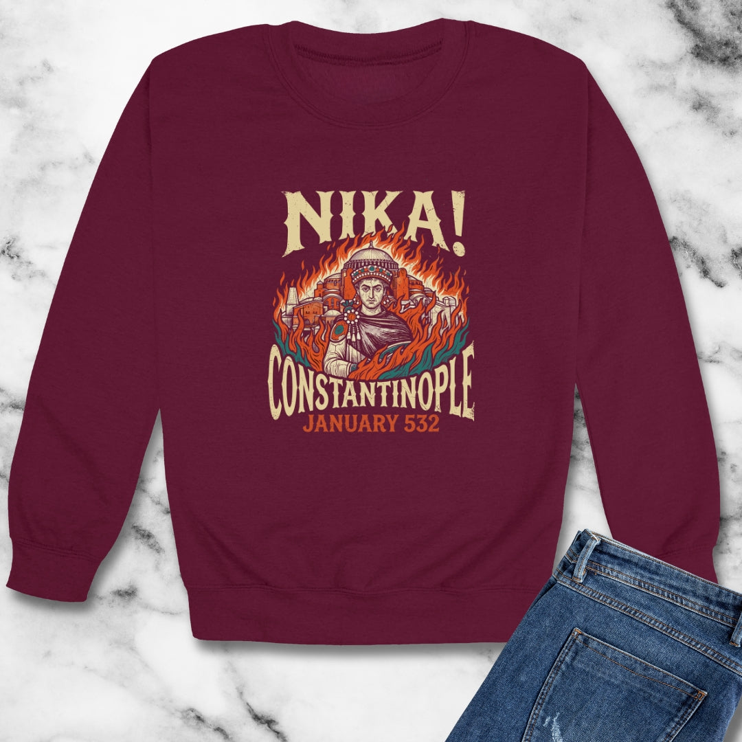 Nika Riots Constantinople Unisex Heavy Crewneck Sweatshirt
