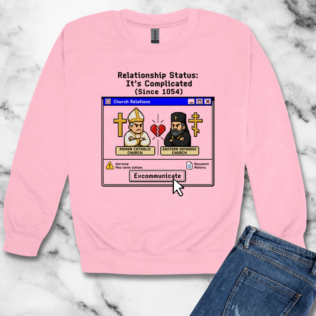 Great Schism 8 Bit Relationship Status Unisex Heavy Crewneck Sweatshirt