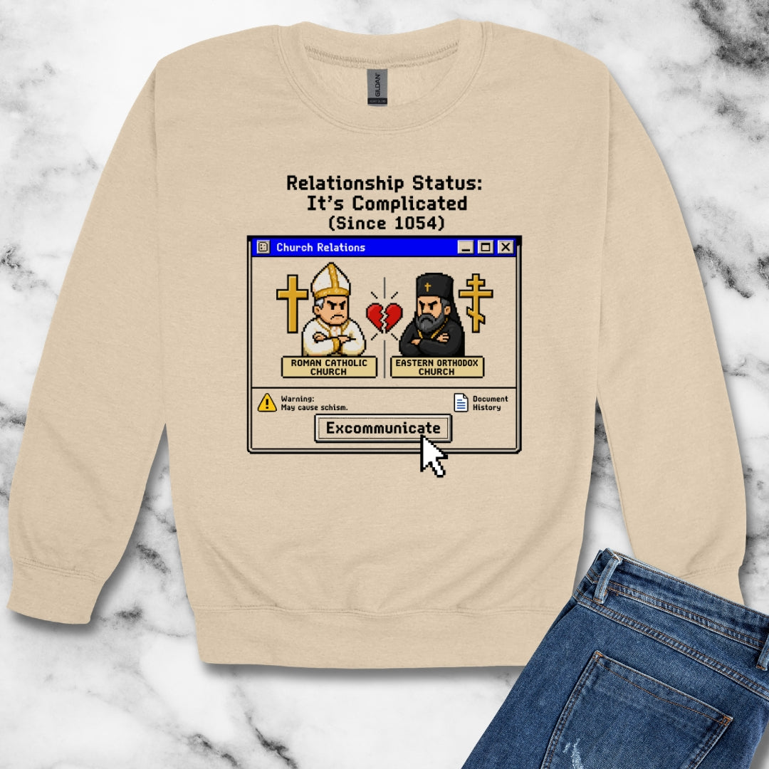 Great Schism 8 Bit Relationship Status Unisex Heavy Crewneck Sweatshirt