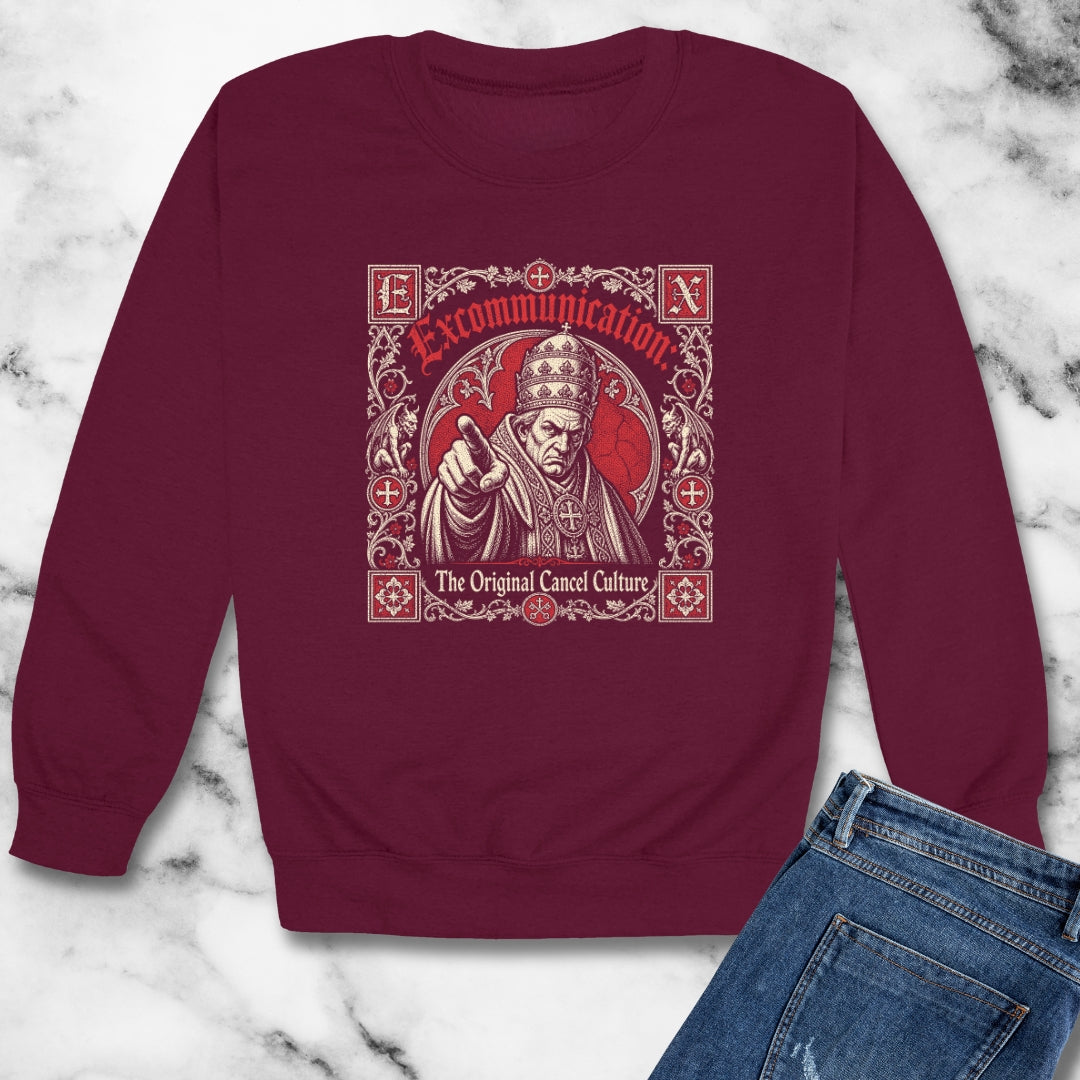 Excommunication The Original Cancel Culture Unisex Heavy Crewneck Sweatshirt