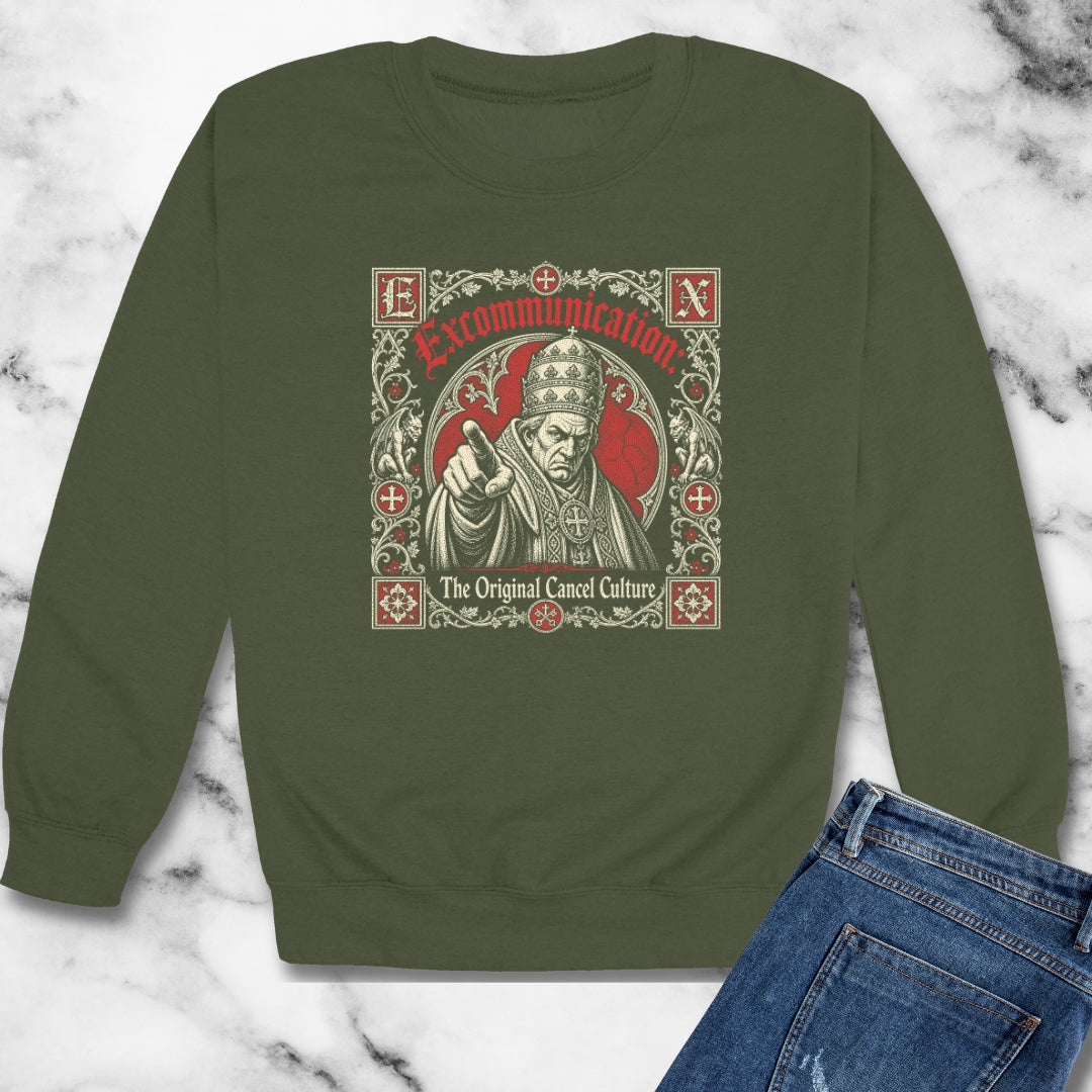 Excommunication The Original Cancel Culture Unisex Heavy Crewneck Sweatshirt