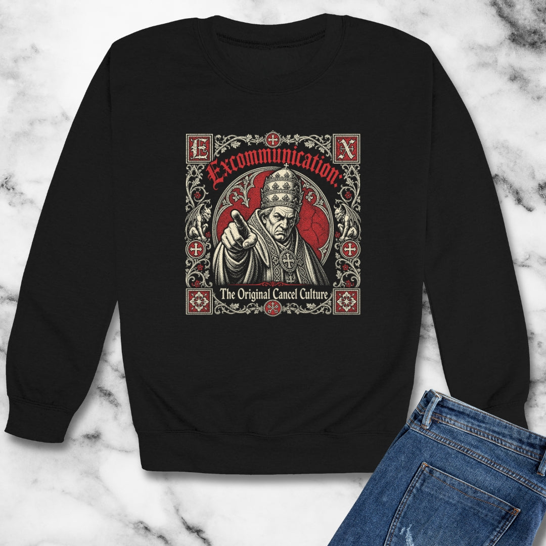 Excommunication The Original Cancel Culture Unisex Heavy Crewneck Sweatshirt