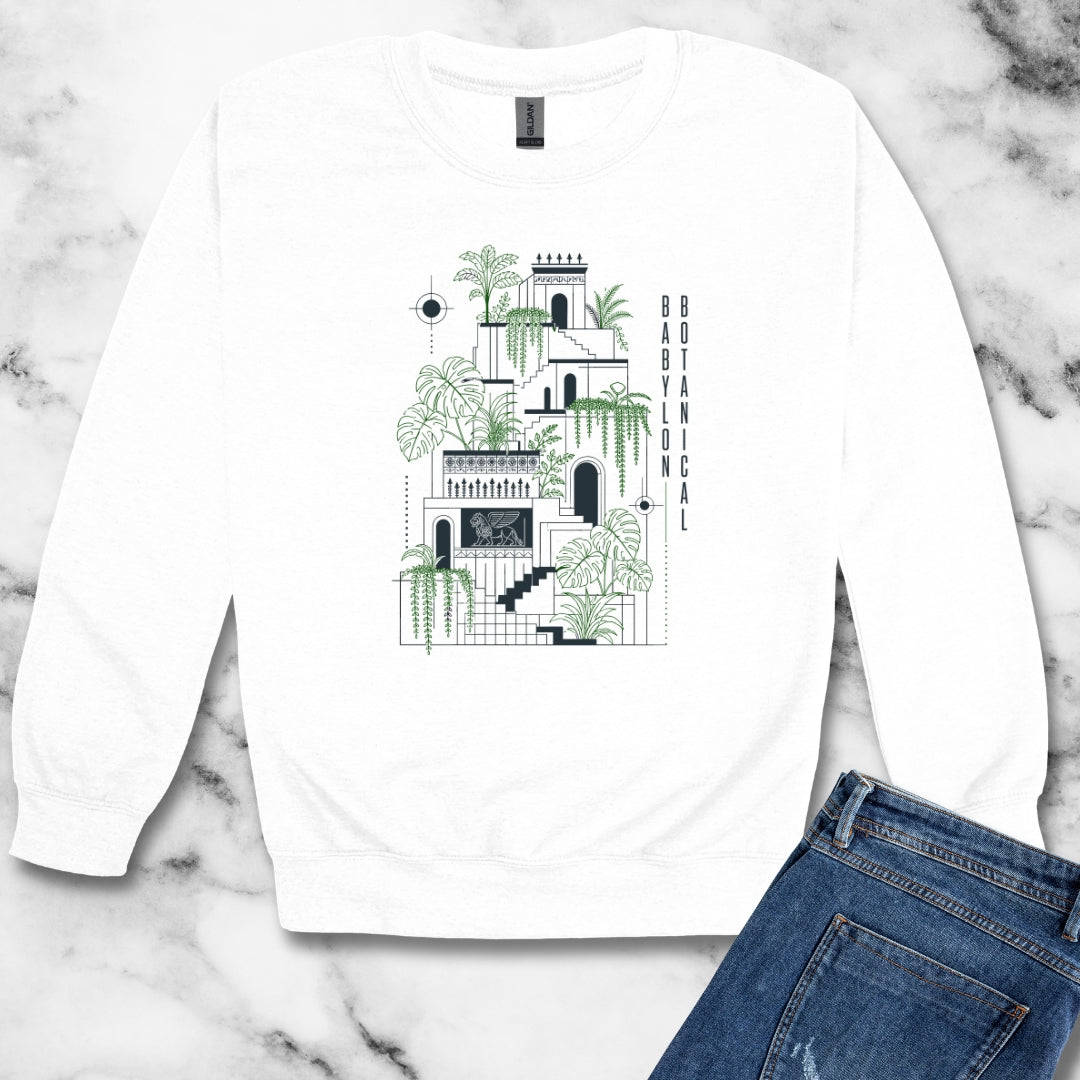 The Hanging Gardens of Babylon Unisex Heavy Crewneck Sweatshirt