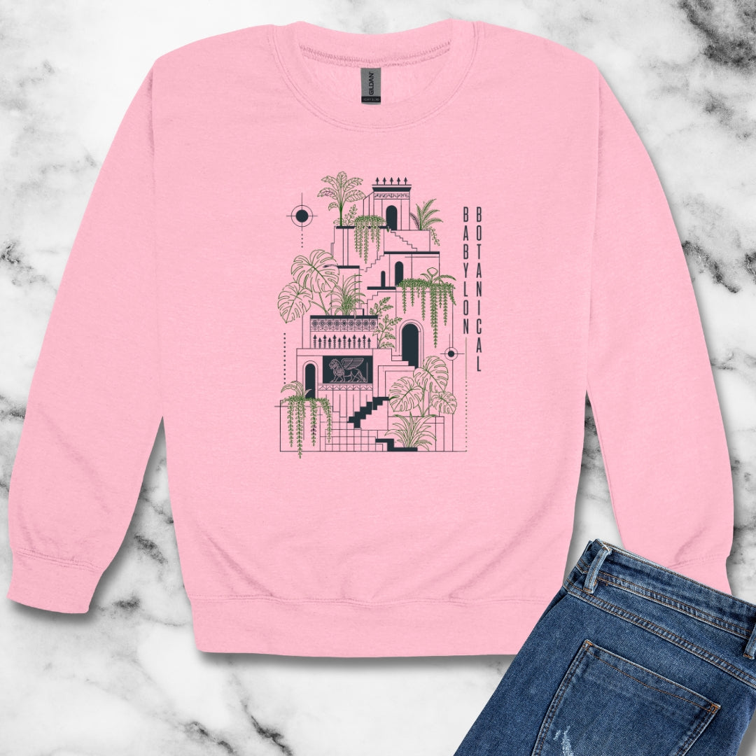 The Hanging Gardens of Babylon Unisex Heavy Crewneck Sweatshirt
