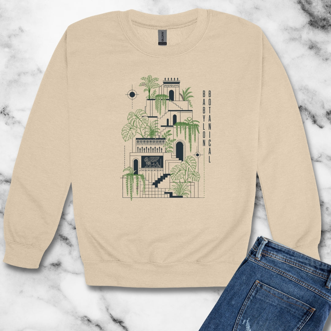 The Hanging Gardens of Babylon Unisex Heavy Crewneck Sweatshirt
