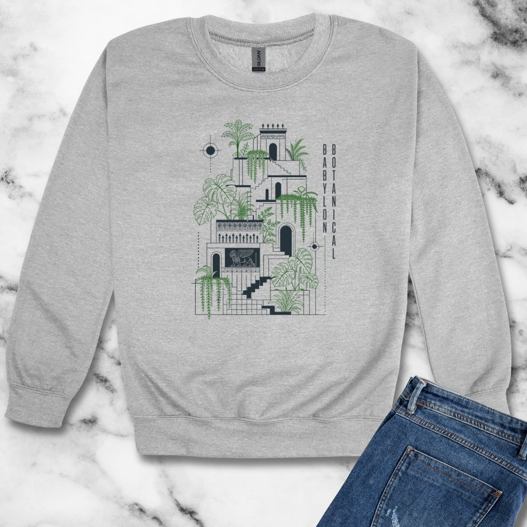 The Hanging Gardens of Babylon Unisex Heavy Crewneck Sweatshirt