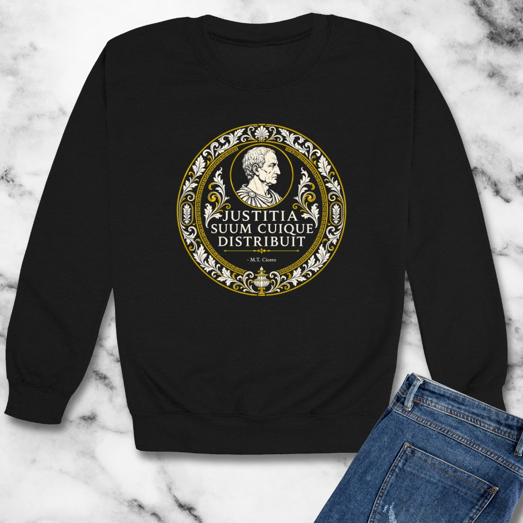 Cicero Justice to Each His Own Unisex Heavy Crewneck Sweatshirt