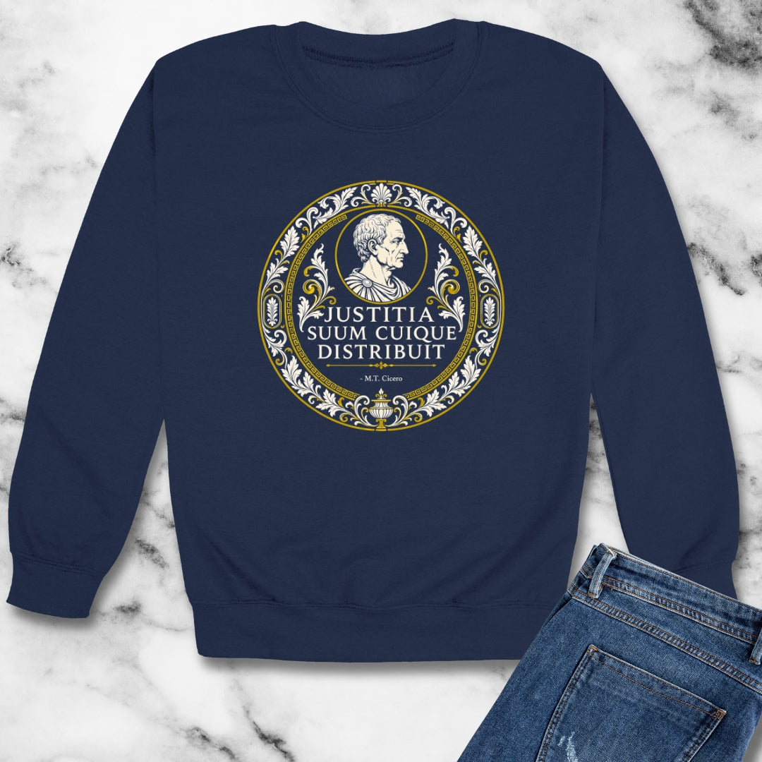 Cicero Justice to Each His Own Unisex Heavy Crewneck Sweatshirt