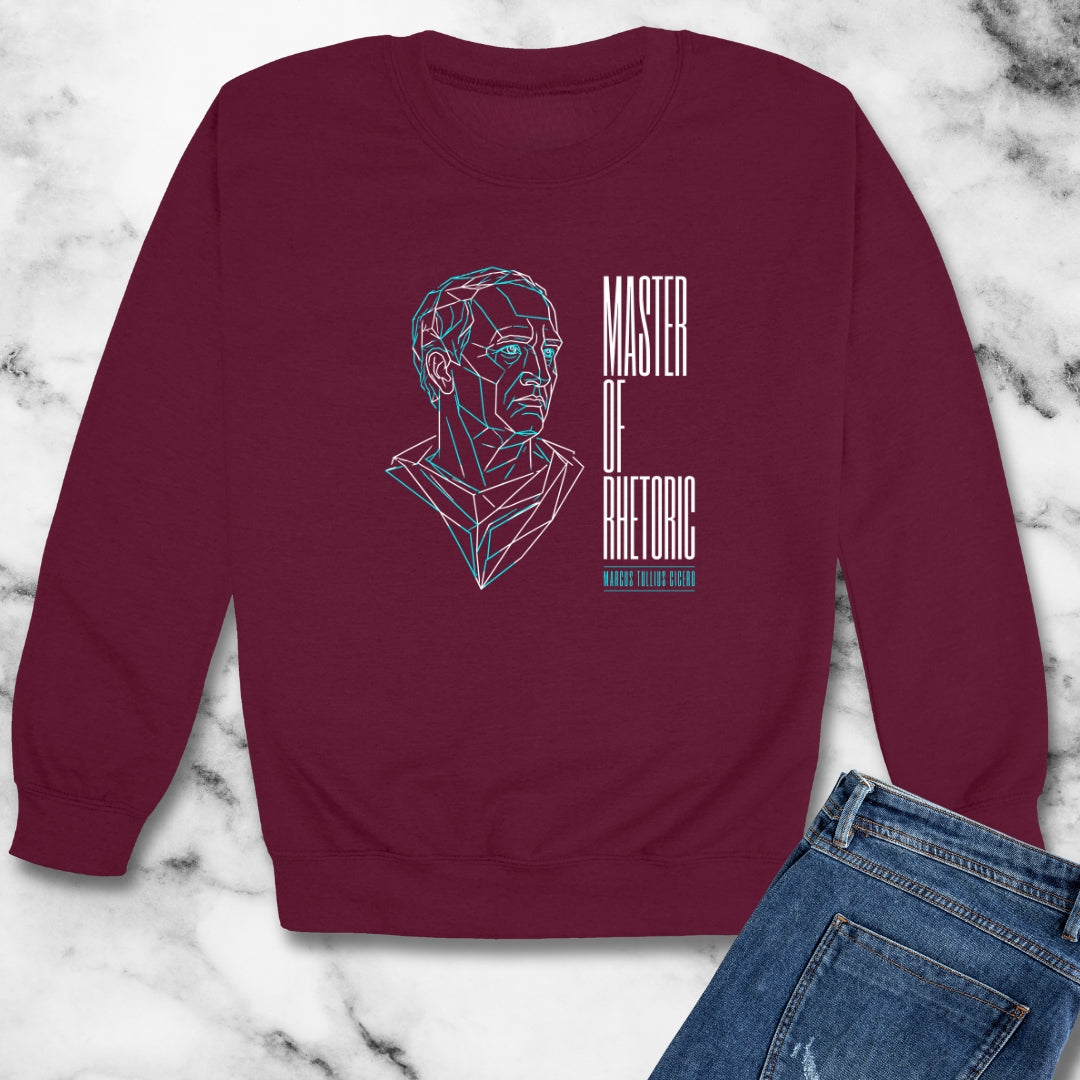 Cicero Master of Rhetoric Line Art Unisex Heavy Crewneck Sweatshirt
