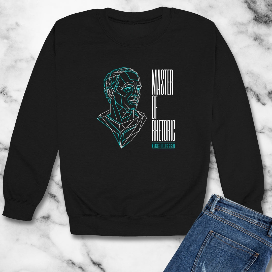 Cicero Master of Rhetoric Line Art Unisex Heavy Crewneck Sweatshirt