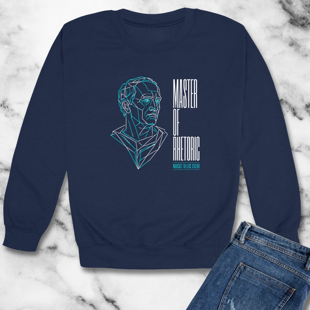 Cicero Master of Rhetoric Line Art Unisex Heavy Crewneck Sweatshirt