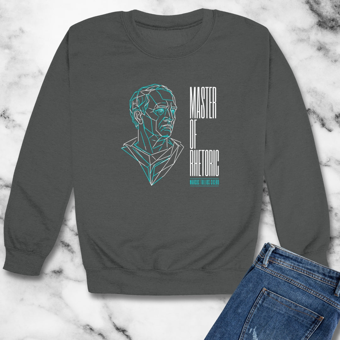 Cicero Master of Rhetoric Line Art Unisex Heavy Crewneck Sweatshirt