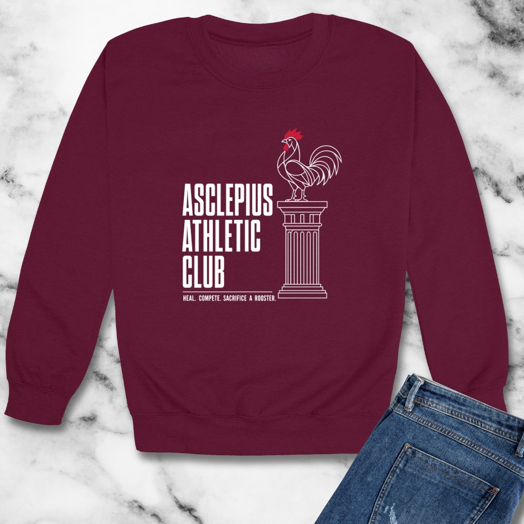 Asclepius Athletic Club Unisex Heavy Crewneck Sweatshirt