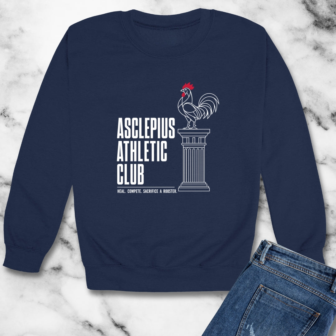 Asclepius Athletic Club Unisex Heavy Crewneck Sweatshirt