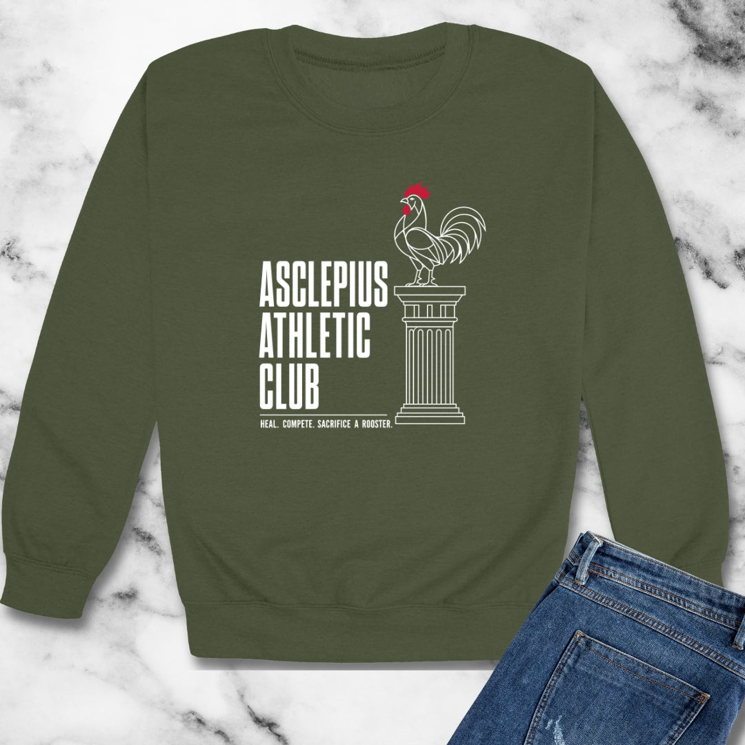 Asclepius Athletic Club Unisex Heavy Crewneck Sweatshirt
