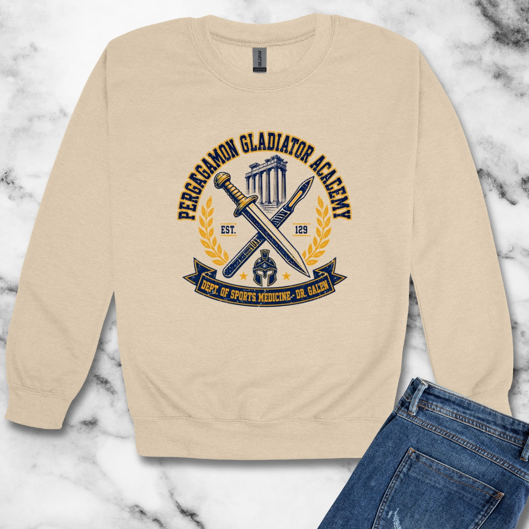 Galen of Pergamon Gladiator Doctor Unisex Heavy Crewneck Sweatshirt