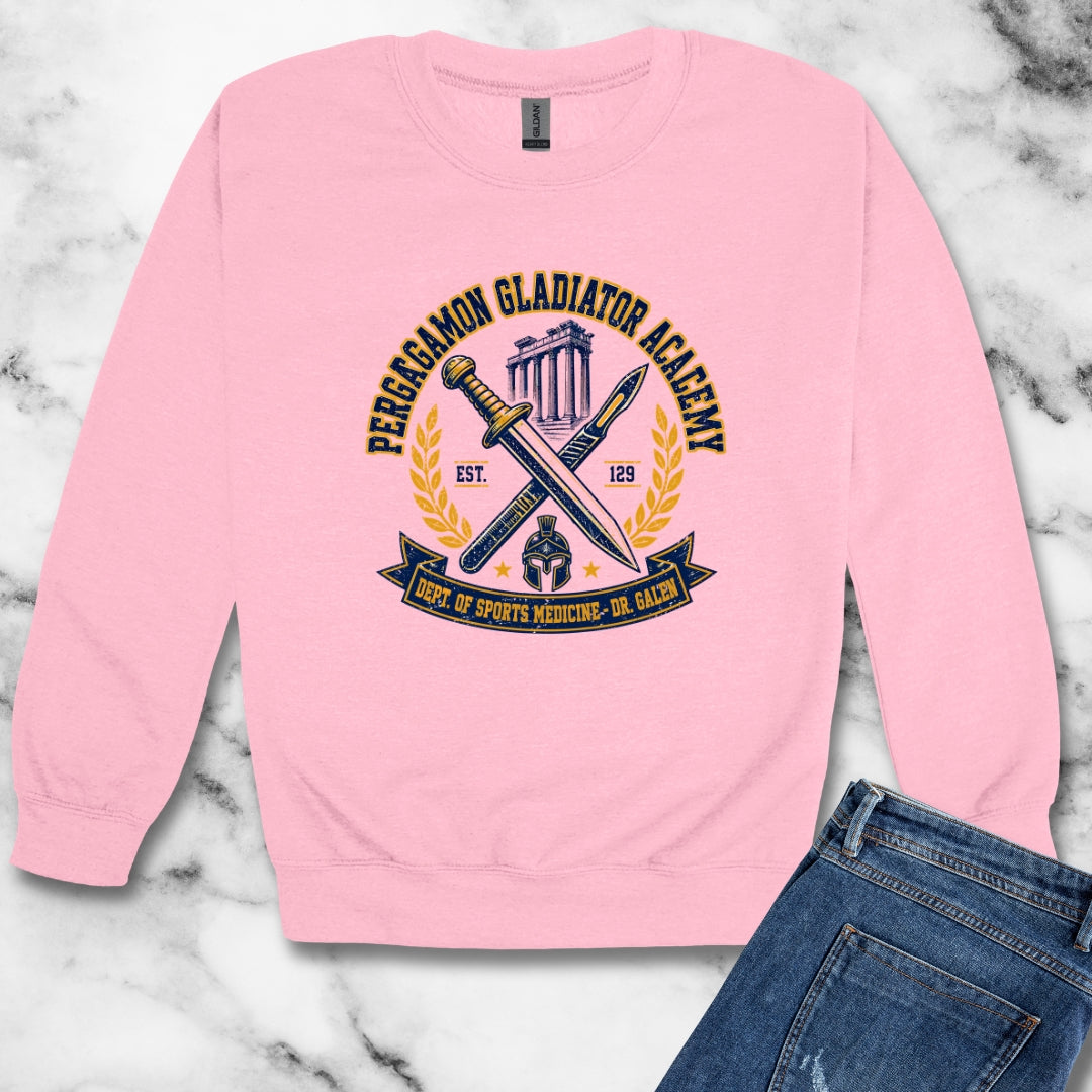 Galen of Pergamon Gladiator Doctor Unisex Heavy Crewneck Sweatshirt